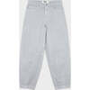 Organic Cotton Denim Barrel Jean, Harbor Mist - Jeans - 1 - thumbnail