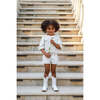 Organic Cotton Denim Short, Off White - Shorts - 4
