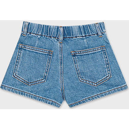 Organic Cotton Denim Short, Light Indigo - Shorts - 6