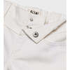 Organic Cotton Denim Short, Off White - Shorts - 6