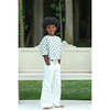 Organic Cotton Cropped Denim Wide Leg, Off White - Jeans - 2