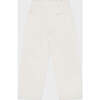Organic Cotton Drawstring Straight Leg Jean, Off White - Jeans - 5