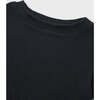 Organic Cotton Cropped T-Shirt, Black - T-Shirts - 4