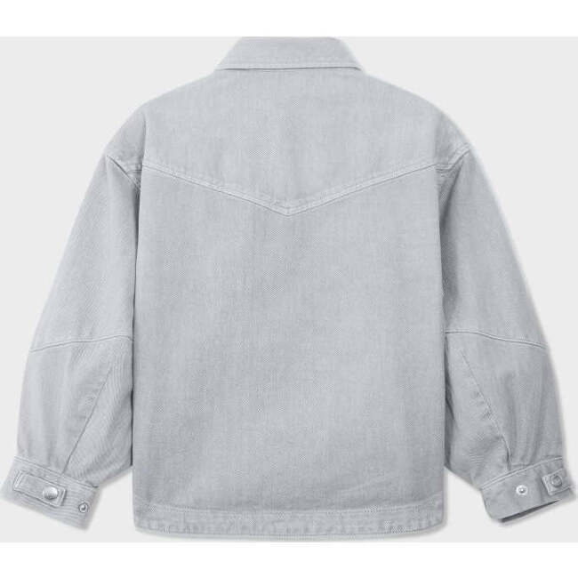 Organic Cotton Denim Balloon Shirt, Harbor Mist - Button Downs - 5