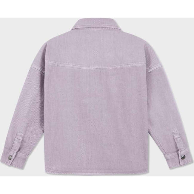 Organic Cotton Denim Shirt, Light Lilac - Button Downs - 5
