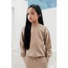 Organic Cotton Cropped Sweatshirt, Savannah Tan - Sweatshirts - 4