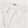 Organic Cotton Drawstring Straight Leg Jean, Off White - Jeans - 6