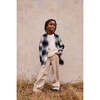 Organic Cotton Corduroy Wide Leg Pant, Beige - Pants - 2
