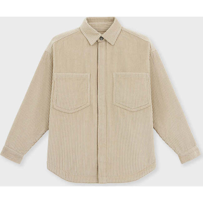 Organic Cotton Corduroy Shirt, Beige