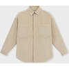 Organic Cotton Corduroy Shirt, Beige - Button Downs - 1 - thumbnail