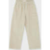 Organic Cotton Corduroy Straight Leg Cargo, Beige - Pants - 1 - thumbnail