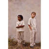 Organic Cotton Corduroy Straight Leg Cargo, Beige - Pants - 2