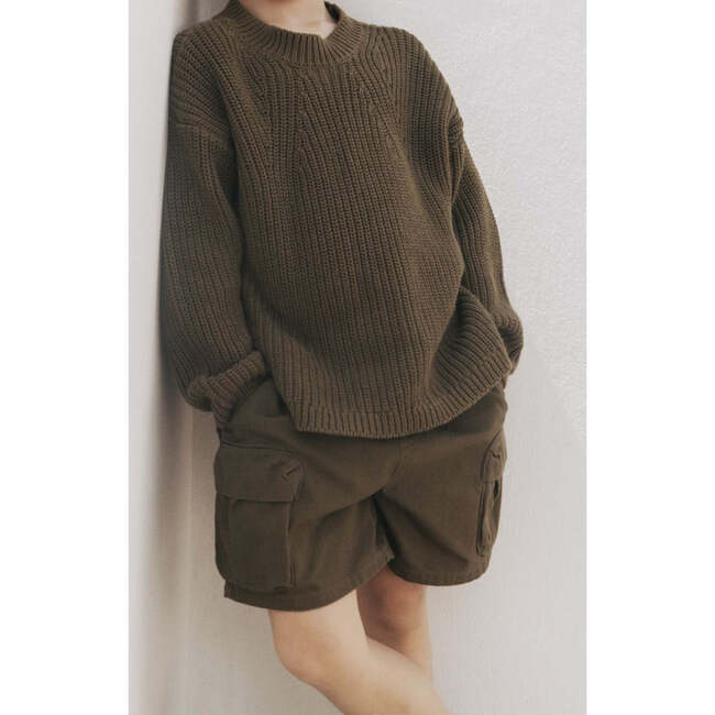 Organic Cotton Cargo Shorts, Military Olive - Shorts - 2