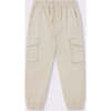 Organic Cotton Cargo Jogger Pant, Stone - Pants - 1 - thumbnail
