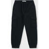 Organic Cotton Cargo Jogger Pant, Black - Pants - 1 - thumbnail