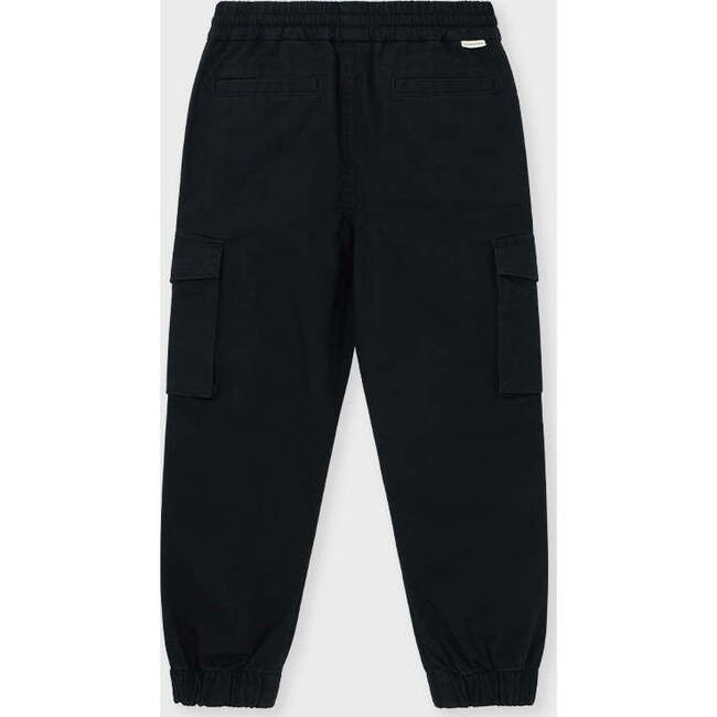 Organic Cotton Cargo Jogger Pant, Black - Pants - 2