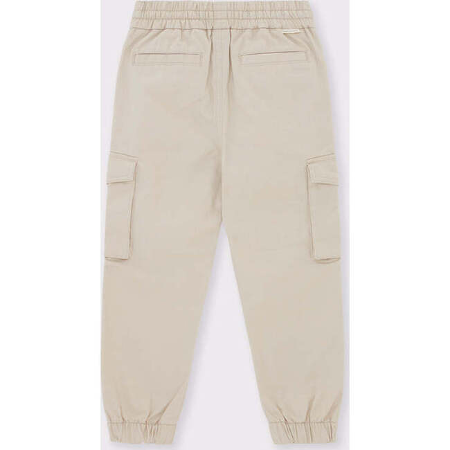 Organic Cotton Cargo Jogger Pant, Stone - Pants - 2