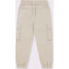 Organic Cotton Cargo Jogger Pant, Stone - Pants - 2