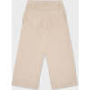Organic Cotton Corduroy Wide Leg Pant, Beige - Pants - 5