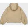 Organic Cotton Boxy Cargo Jacket, Tan - Jackets - 2