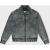 Denim Starburst Jacket, Grey Acid Denim - Jackets - 1 - thumbnail