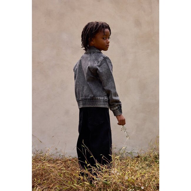 Denim Starburst Jacket, Grey Acid Denim - Jackets - 4