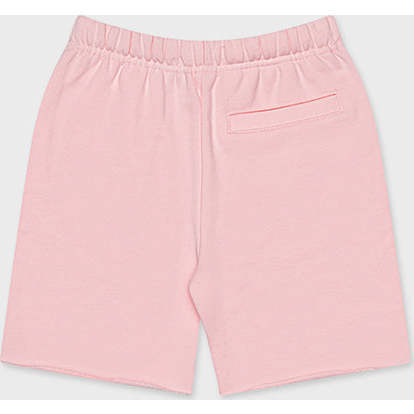 Cotton Sweat Short With Raw Hem, Heavenly Pink - Shorts - 2