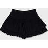 Cotton Jersey Skort, Washed Grey - Skirts - 1 - thumbnail