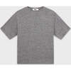 Cashmere T-Shirt, Heather Grey - T-Shirts - 1 - thumbnail