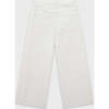 Corduroy Straight Leg Pant, Off White - Pants - 2