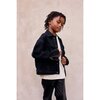 Denim Jacket (Modern Trucker Style), Black - Jackets - 6