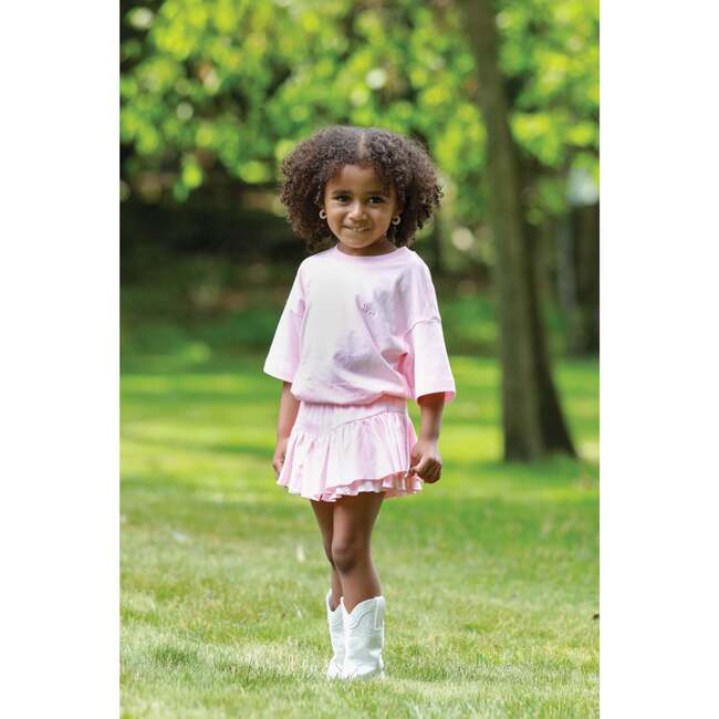 Cotton Jersey Skort, Heavenly Pink - Skirts - 2