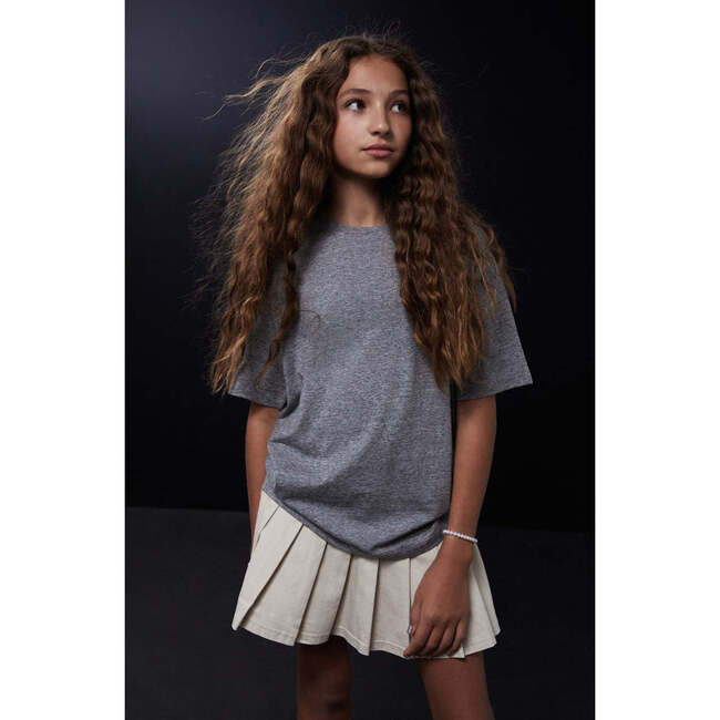 Cashmere T-Shirt, Heather Grey - T-Shirts - 3