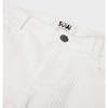 Corduroy Straight Leg Pant, Off White - Pants - 4