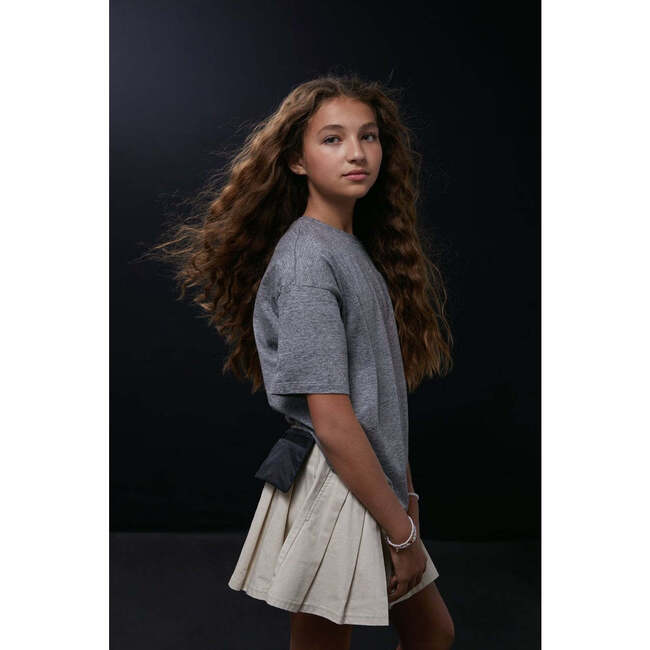 Cashmere T-Shirt, Heather Grey - T-Shirts - 4