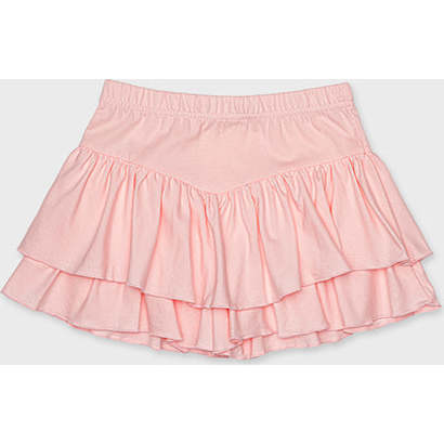 Cotton Jersey Skort, Heavenly Pink - Skirts - 5