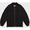 Bomber Jacket With Side Zips, Black - Jackets - 1 - thumbnail