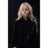 Boxy Shirt Jacket, Black - Jackets - 3