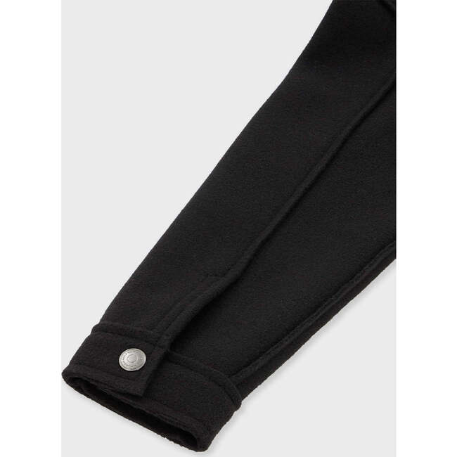 Boxy Shirt Jacket, Black - Jackets - 7