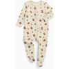 Teddy Bear Two Way Zip-Up Sleepsuit - Footie Pajamas - 1 - thumbnail