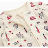 London Print Two Way Zip-Up Sleepsuit - Footie Pajamas - 4