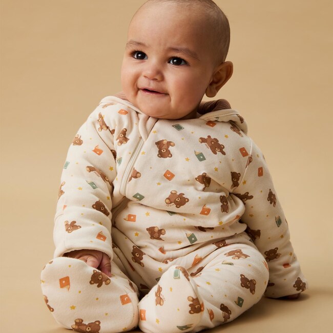 Teddy Bear Pramsuit - Snowsuits - 3