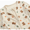 Teddy Bear Two Way Zip-Up Sleepsuit - Footie Pajamas - 4