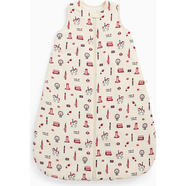 London Print Front Opening Sleeping Bag 1.5 Tog