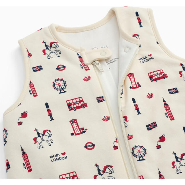 London Print Front Opening Sleeping Bag 1.5 Tog - Sleep Sacks - 3