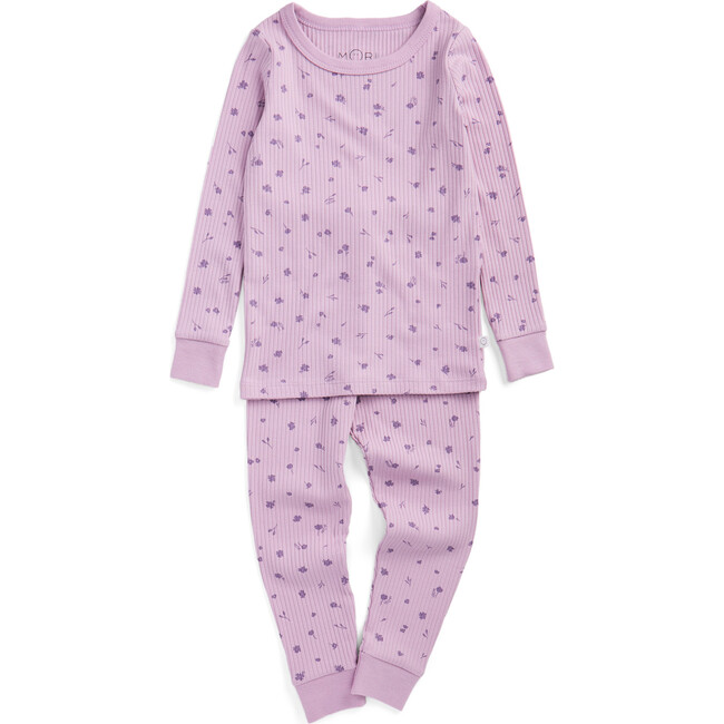 Floral Ribbed Pajamas