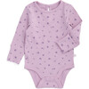 Floral Ribbed Bodysuit - Onesies - 1 - thumbnail