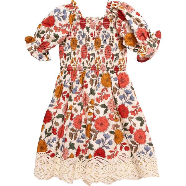 Mini Teagan Dress in Sepia Flower