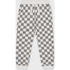 Relaxed Cotton Sweatpant, Off White with Black Animal Check - Sweatpants - 1 - thumbnail