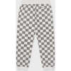 Relaxed Cotton Sweatpant, Off White with Black Animal Check - Sweatpants - 6